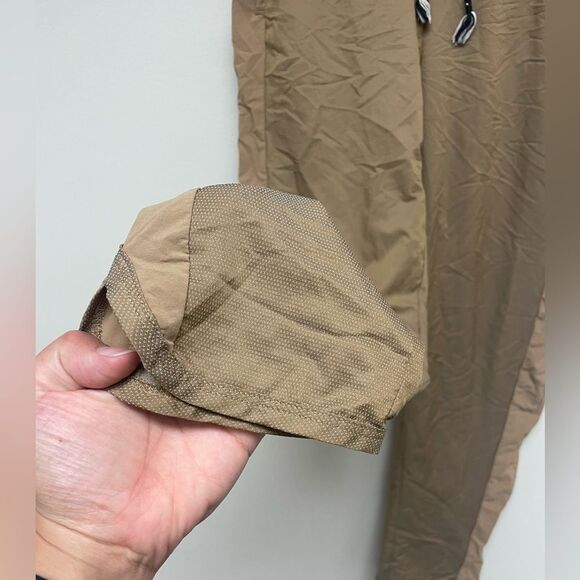 Without Walls Tan Drawstring Trouser Cropped Track Pant Size Small - Picture 6 of 11